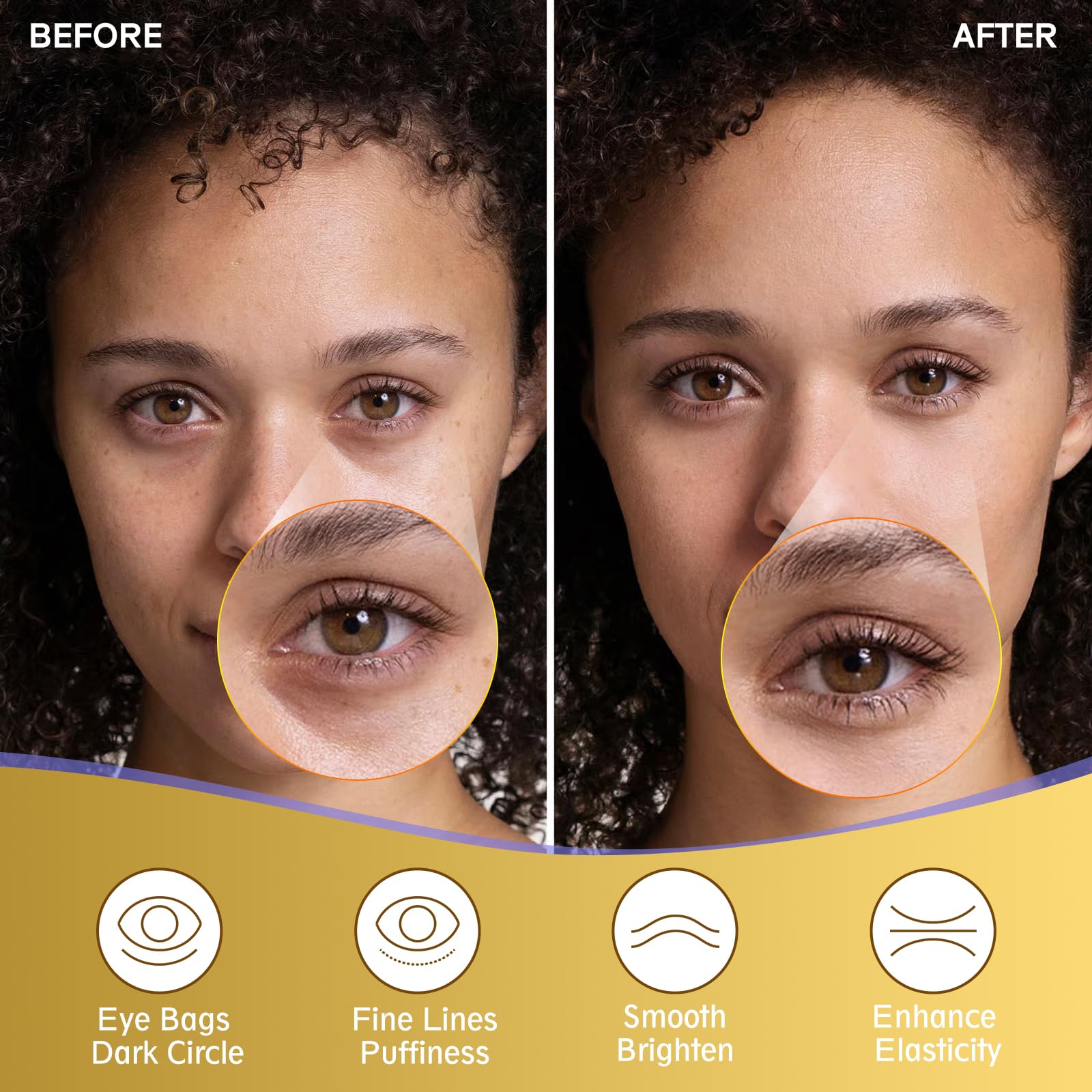 20 Pairs Under Eye Patches - Golden Eye Mask for Dark Circles, Puffy Eyes & Wrinkles | Cooling Hydrating Eye Care with Hyaluronic Acid & Collagen | Skincare Treatment for Adults | Perfect for Morning Routine, Travel & Nighttime Relaxation