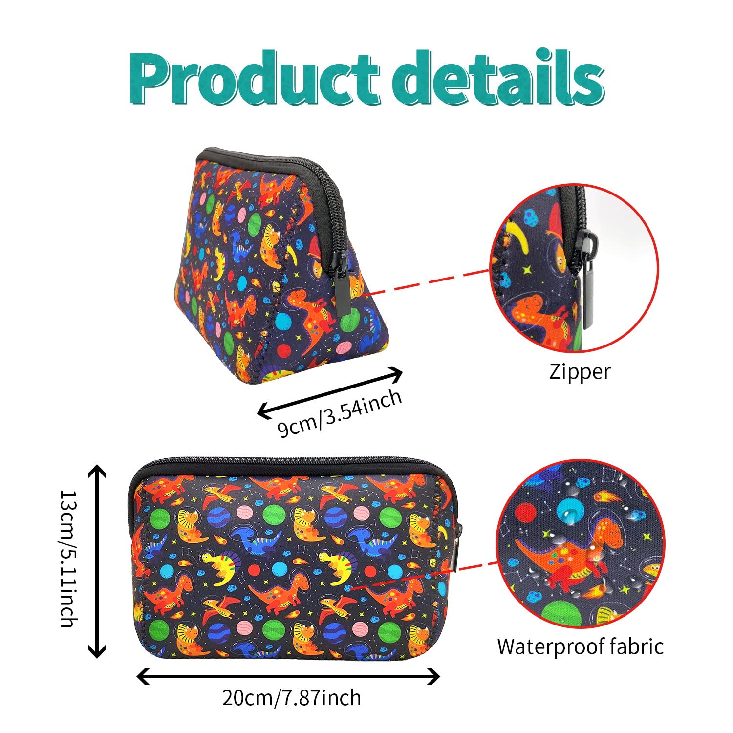 Waterproof Neoprene Cosmetic Bag - Travel Toiletry Organizer for Women | Perfect for Makeup & Travel Essentials