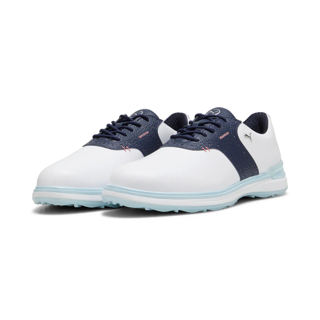 Puma Avant Running Shoes for Men - White & Navy Blue Athletic Sneakers for Jogging, Gym & Casual Wear