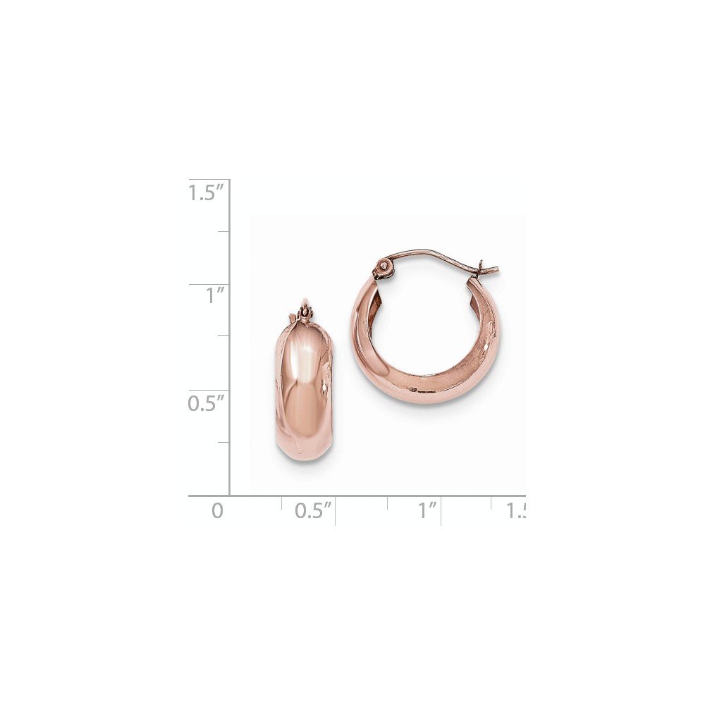 14K Rose Gold Hoop Earrings for Women - Dainty Everyday Jewelry - Perfect for Gifts, Parties & Special Occasions | Jewels By Lux