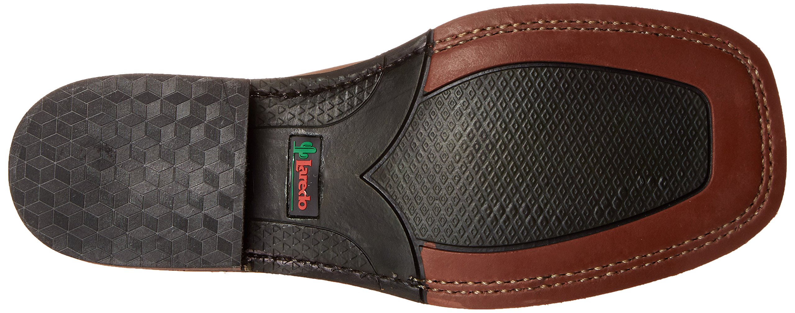 Laredo Women's Mesquite Embroidered Square Toe Western Boots - Mid Calf Cowgirl Dress Boots with 1-2