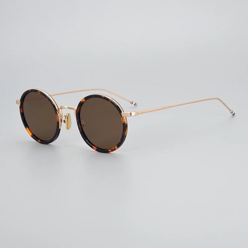 Black Polarized Sunglasses for Men - Full Rim Alloy Round Frame X906 - Perfect for Driving, Fishing & Outdoor Activities
