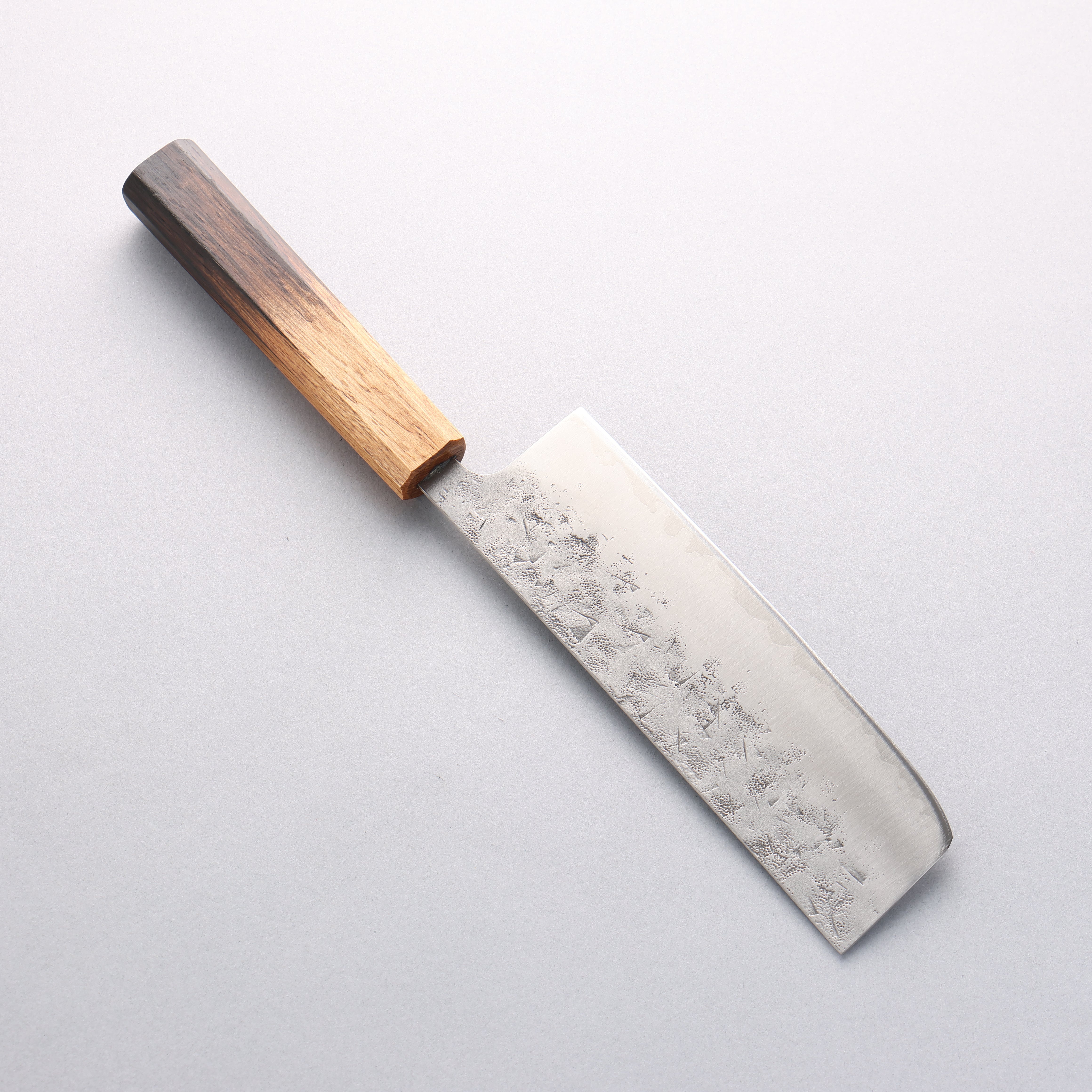 Premium Seisuke SLD Washiji Nakiri Japanese Chef Knife 165mm with Burnt Oak Handle - Perfect for Slicing, Dicing & Vegetable Prep in Professional & Home Kitchens
