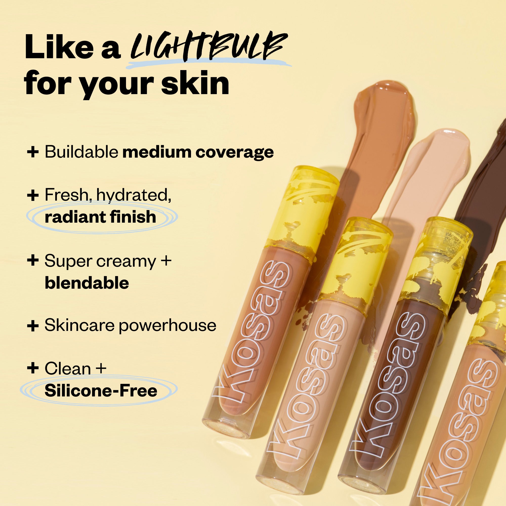 Revealer Super Creamy Brightening Concealer with Caffeine & Hyaluronic Acid - Full Coverage Under Eye Concealer for Dark Circles, Wrinkles & Blemishes - Perfect for Daily Makeup & Professional Use