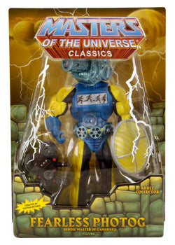 Fearless Photog Masters of the Universe Classics Action Figure - He-Man Collectible Toy for Fans & Display - Perfect for Gifts, Collections & Nostalgic Play