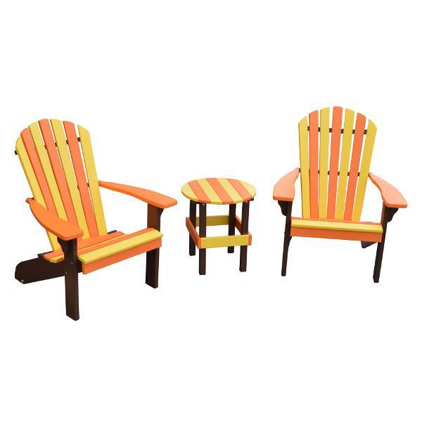 Poly Fanback Adirondack Chair - Durable Outdoor Furniture with Seasonal Color Options | Perfect for Patio, Garden, and Poolside Relaxation