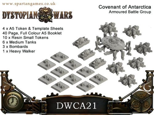 Spartan Games Covenant Armored Battle Group - Miniature Wargaming Set for Sci-Fi Tabletop Battles and Collectors