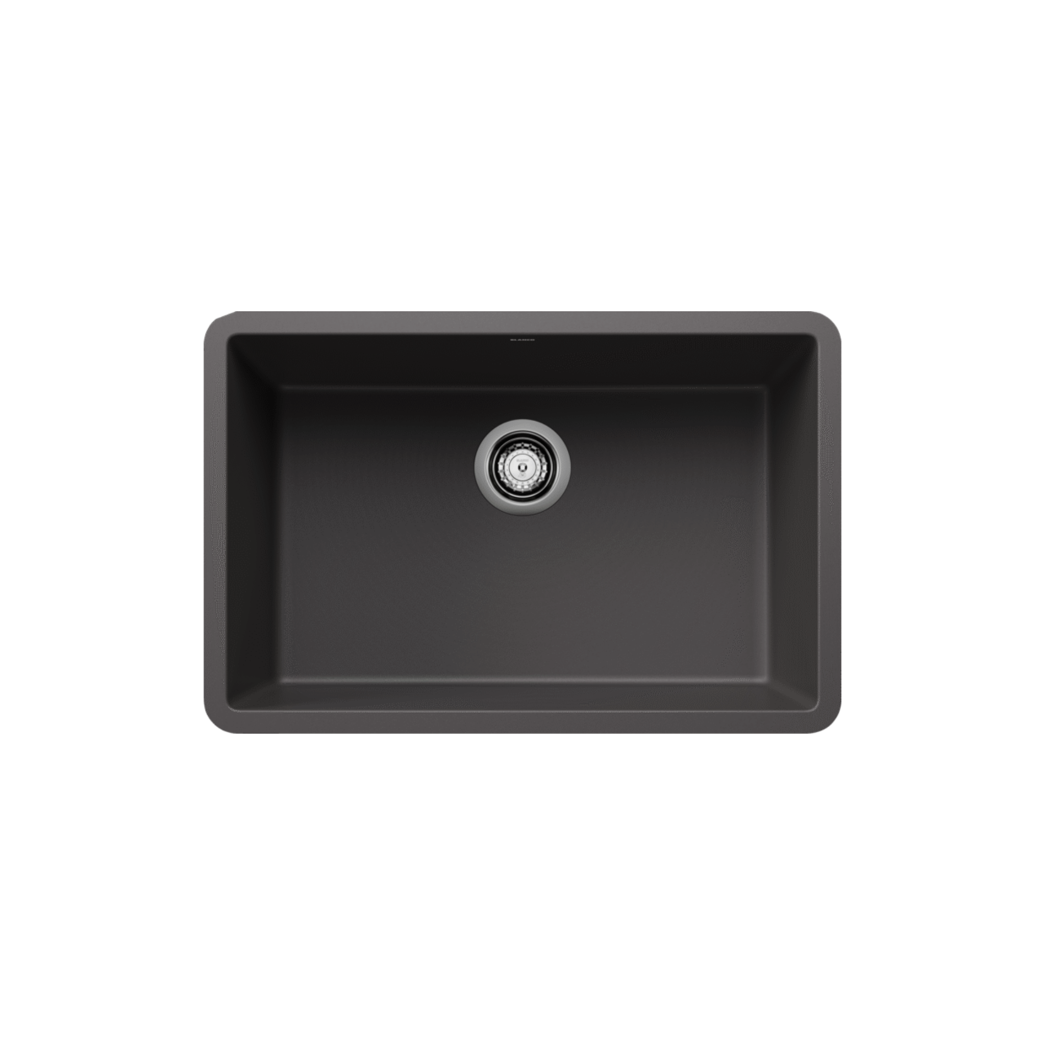 Blanco PRECIS 27-Inch Undermount Single Bowl SILGRANIT Kitchen Sink - Durable Composite Granite Sink for Modern Kitchens | Perfect for Food Prep, Dishwashing & Busy Households