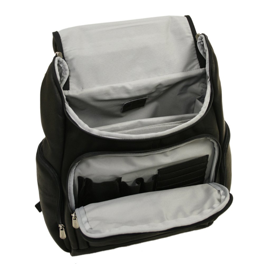Durable Multi-Pocket Laptop Backpack for Men & Women - Waterproof Travel Backpack with USB Charging Port - Perfect for Work, School & Business Trips (Black, One Size)