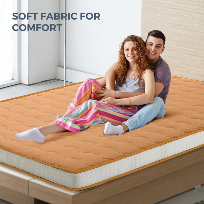MAXYOYO 6-Inch Extra Thick Floor Futon Mattress - Geometric Diamond Quilted Bed Mattress Topper for Guest Bed, Dorm Room & Small Space Living | Foldable Floor Cushion for Sleeping, Lounging & Meditation
