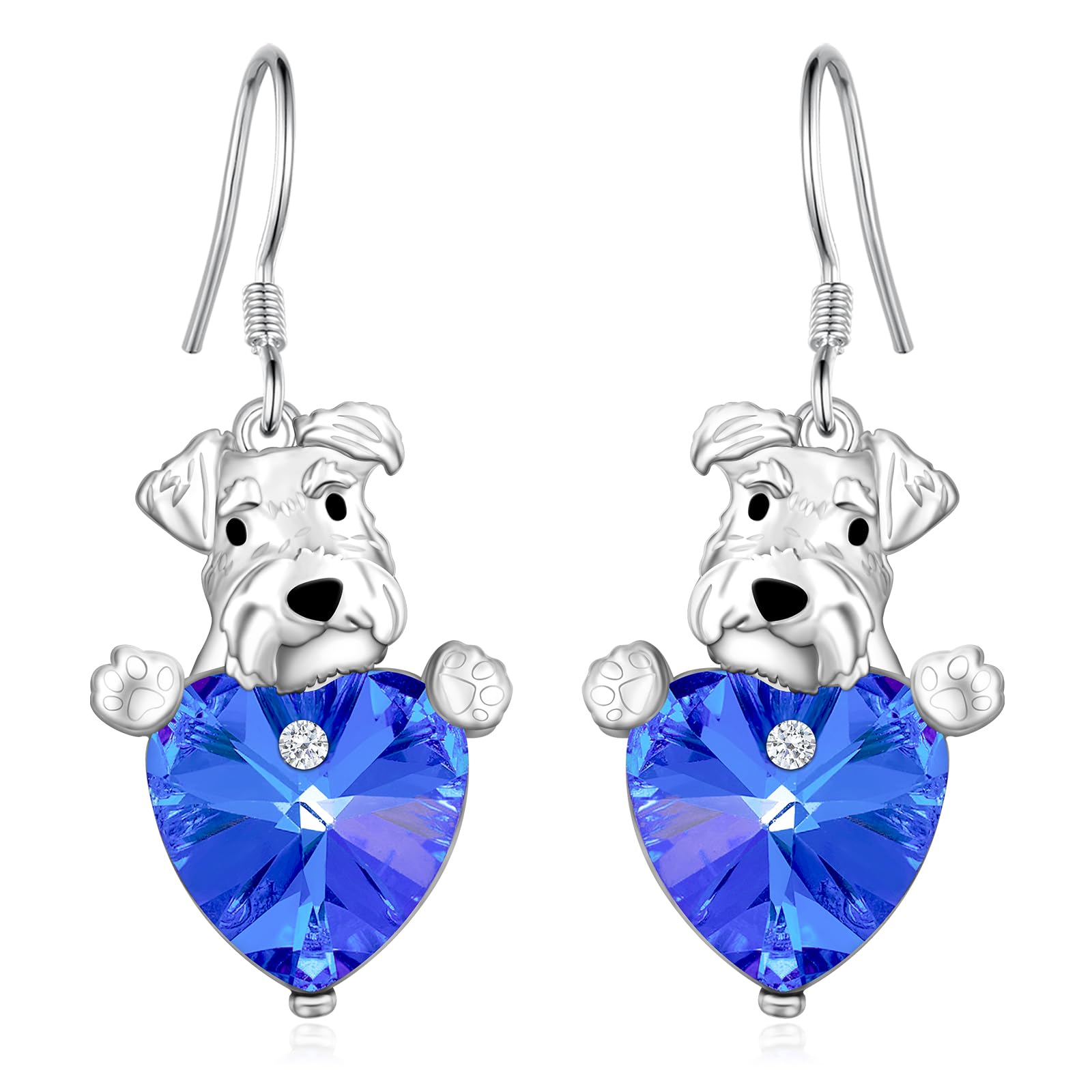 925 Sterling Silver Dog Earrings - Cute Golden Retriever, Schnauzer, German Shepherd, Poodle & Yorkie Dangle Earrings | Perfect Gift for Women Dog Lovers | Great for Casual Wear, Date Nights & Pet-Themed Parties