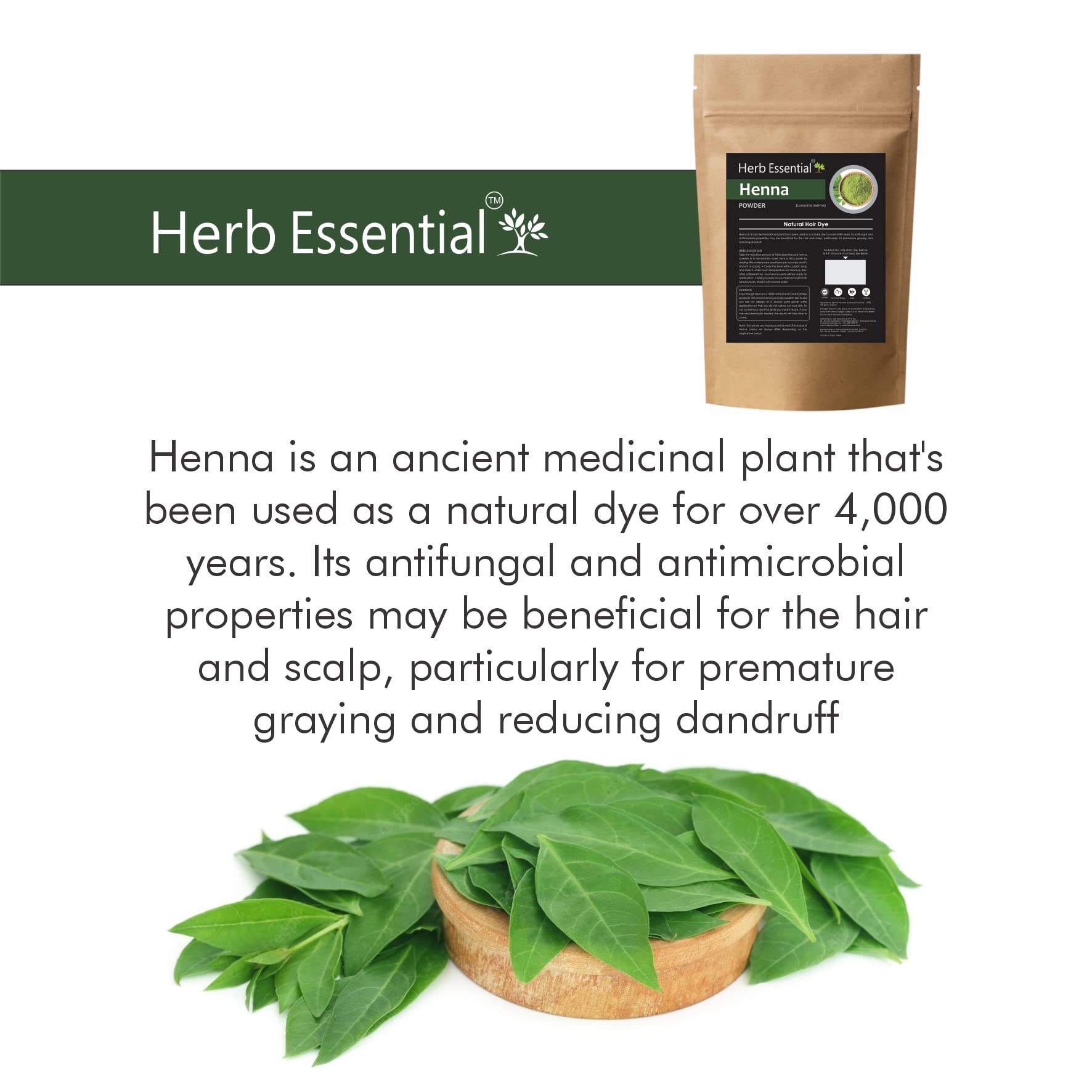 100% Organic Natural Henna Powder for Hair Color & Growth - 100g (Pack of 2) | Chemical-Free, Preservative-Free | Safe for Women & Men | DIY Hair Dye & Conditioning Treatment | Perfect for At-Home Salon Results & Natural Hair Care