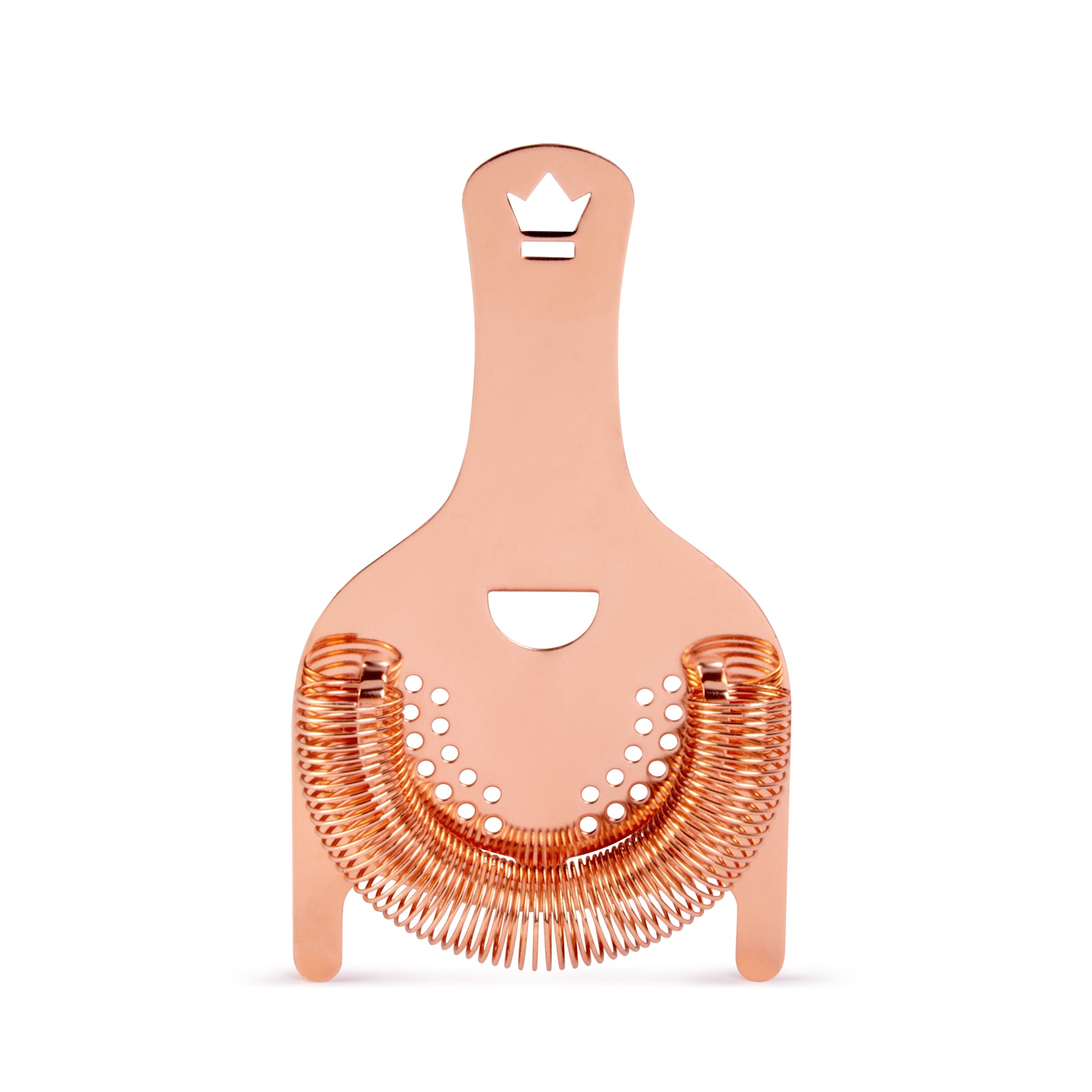 KORIKO® 2-Prong Cocktail Strainer - Premium Copper Plated Bar Tool for Mixing Drinks, Perfect for Home Bars & Professional Bartenders