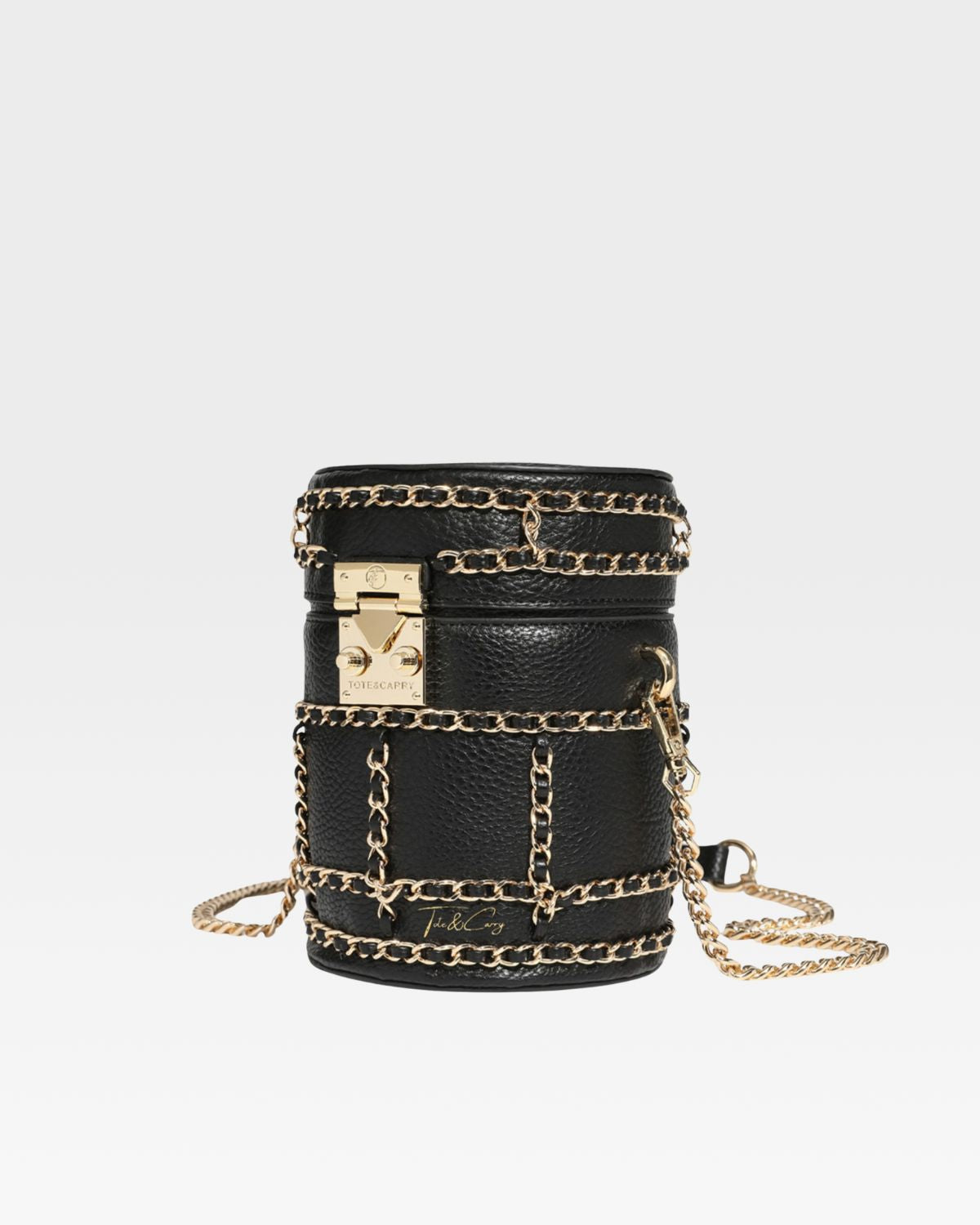 Stylish Black Evening Mini Barrel Crossbody Bag for Women - Perfect for Parties, Dates & Night Out