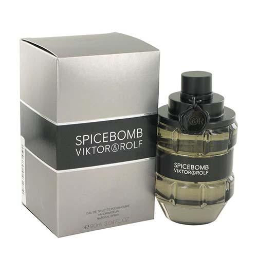 Viktor & Rolf Spicebomb Eau de Toilette for Men - 3.0 oz/90ml | Fresh Spicy Cologne with Vanilla & Pepper Notes | Perfect for Date Night & Special Occasions