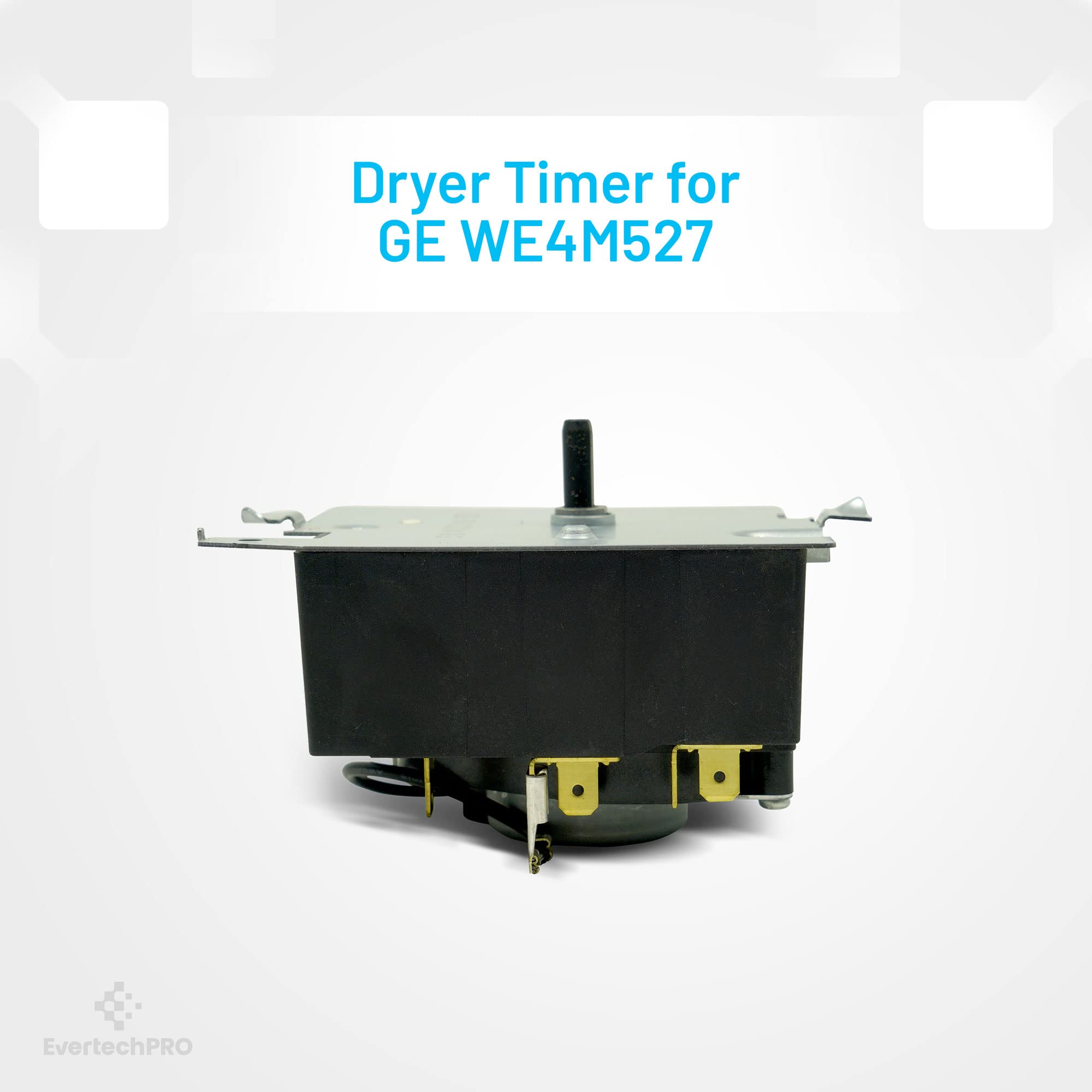 WE4M527 GE Dryer Timer Replacement - Compatible with GE Dryer Timer Switch WE4M365 2754526 PS3654187 - Durable Laundry Appliance Part for Home & Commercial Use