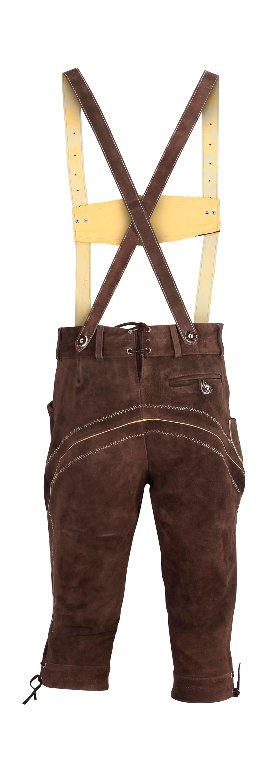 Authentic Genuine Leather German Lederhosen for Men - McWilliams Traditional Oktoberfest Outfit | Bavarian Costume for Beer Festivals, Cultural Events & Halloween Parties