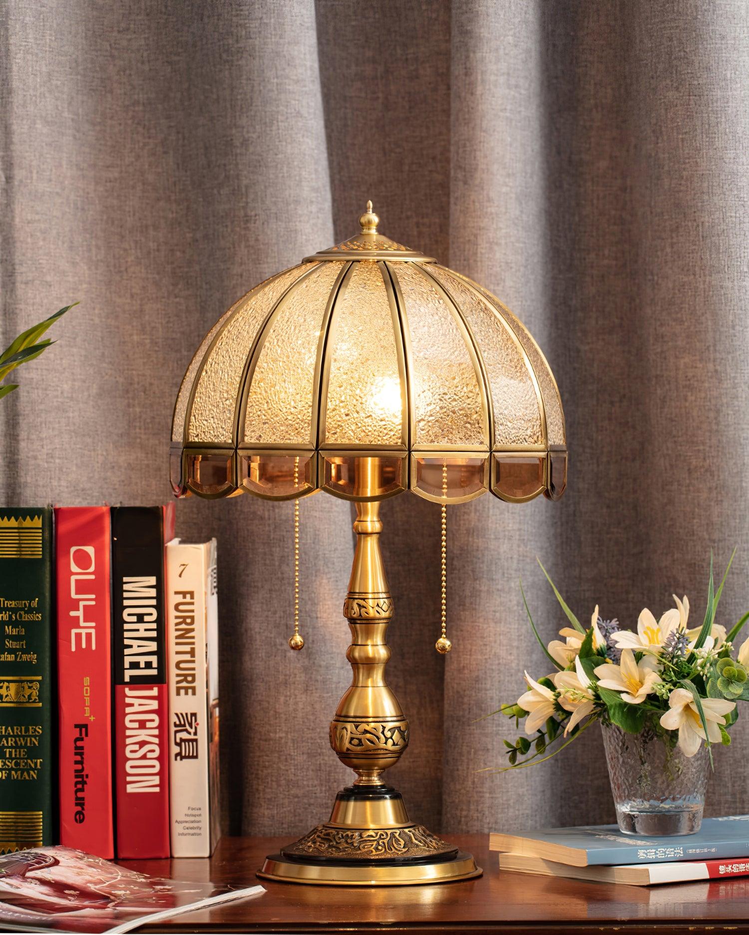 Modern Meyde Table Lamp - Stylish LED Desk Light for Bedroom, Living Room & Office - Adjustable Brightness & Warm White Light for Reading, Working & Relaxing