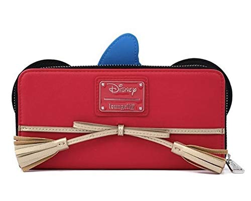 Disney Sorcerer Mickey Mouse Faux Leather Wallet - Loungefly Official Licensed Cosplay Accessory for Disney Fans, Collectors & Theme Park Visitors