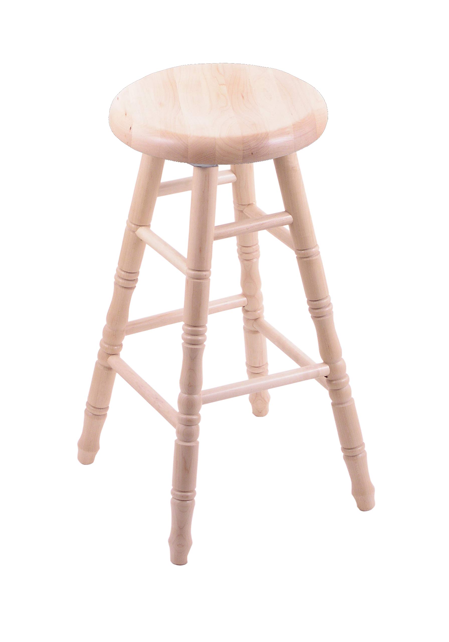 Premium Maple Extra Tall Bar Stool - Natural Wood Finish - Perfect for Kitchen Islands, Breakfast Bars & Home Pub Decor
