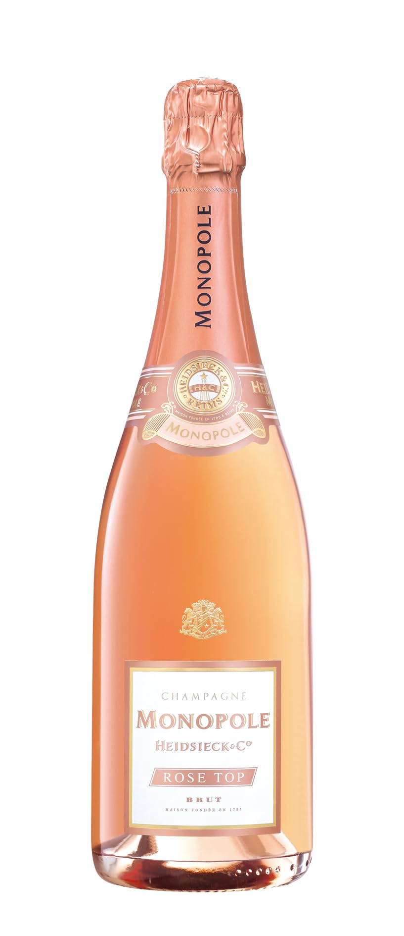 Heidsieck & Co Monopole Champagne Rosé Top - 75cl Bottle | Premium French Sparkling Wine for Celebrations, Weddings & Romantic Dinners