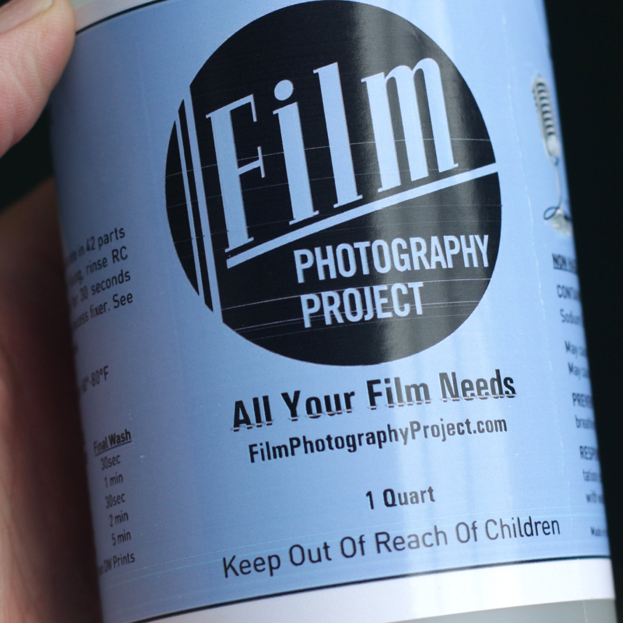 FPP Archival Permanent Wash (1 qt) - Darkroom Supplies for Film & Photo Processing | Ideal for Photographers & Film Developers