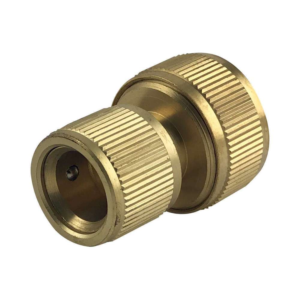 1/2 Inch Amer Brass Hose Connector - Heavy Duty Garden & Outdoor Watering Accessories for Lawn, Car Washing & Irrigation