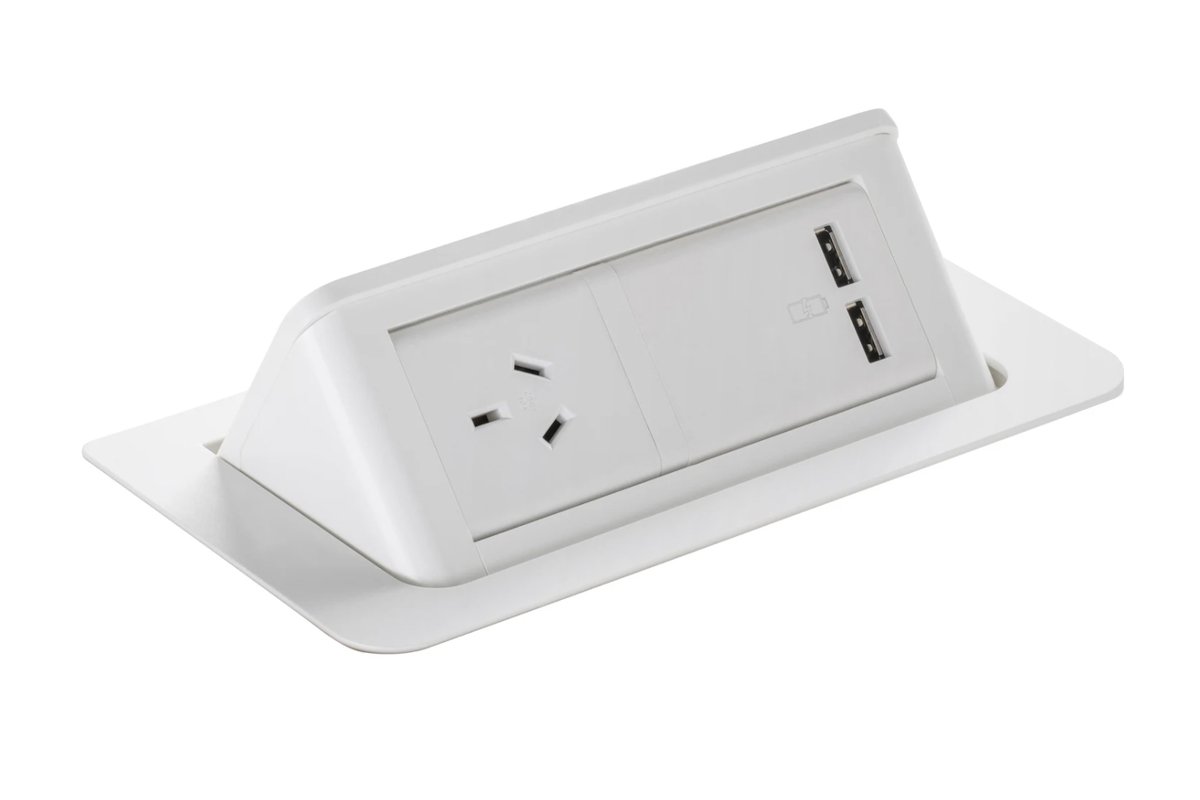 CMS Pop Up Display Module with 500mm Tag Lead - White | Perfect for Retail Stores, Trade Shows & Product Launches