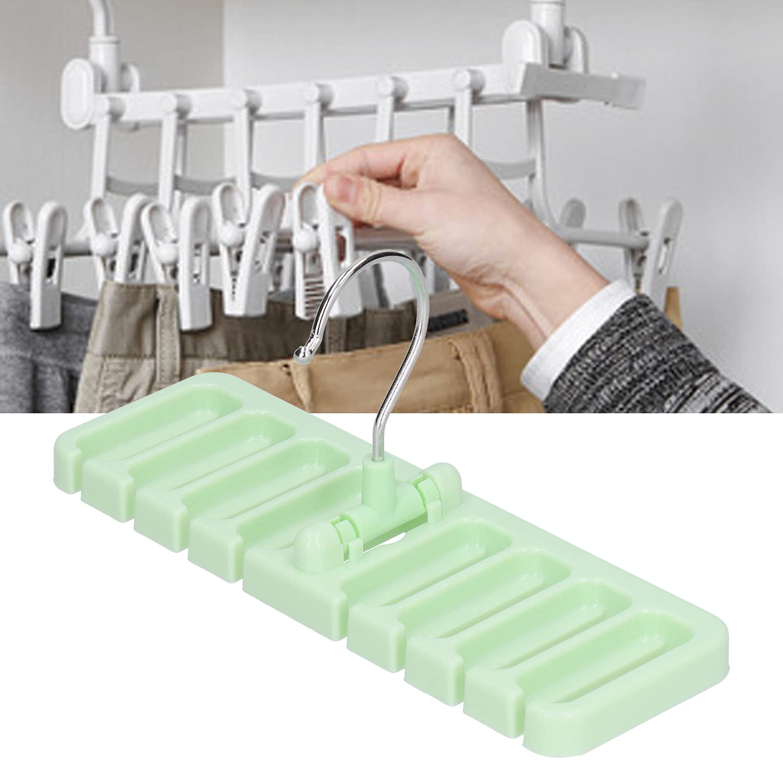 WNSC Belt & Tie Organizer Rack - Multifunctional Storage Solution for Belts, Neckties & Accessories | Perfect for Office, Hotel & Home Organization