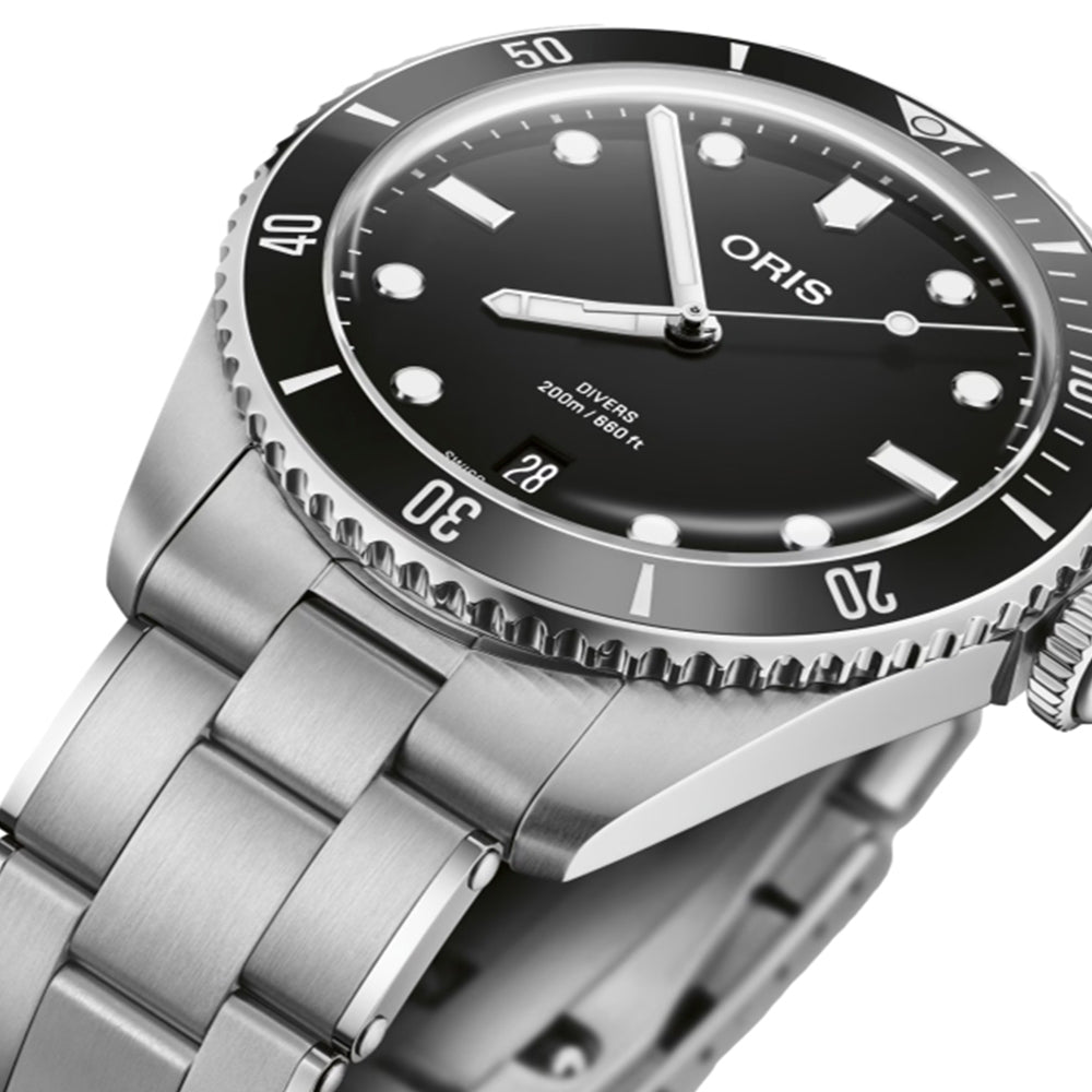 Divers Date 39mm Black Automatic Watch for Men - Luxury Waterproof Diving Timepiece for Swimming, Snorkeling & Everyday Wear