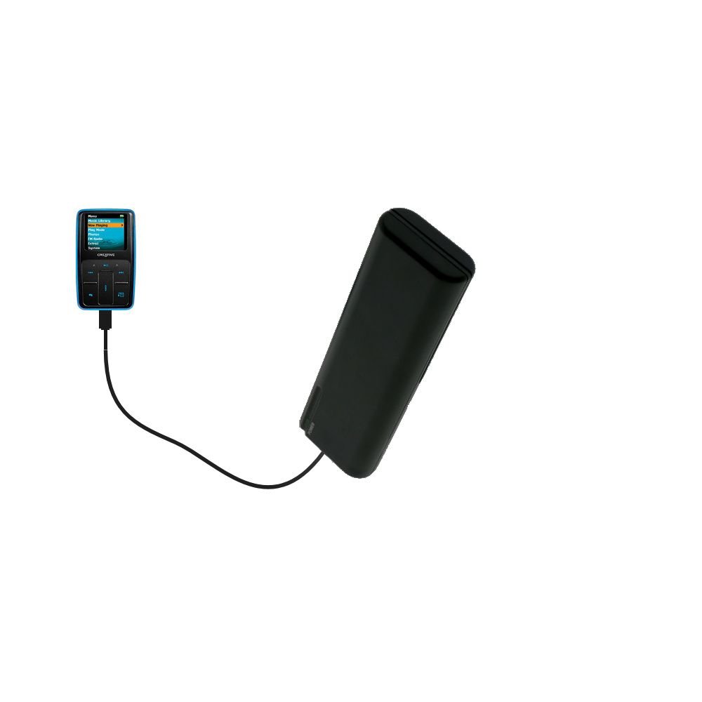 Gomadic Portable AA Battery Charger with TipExchange Technology - Emergency Power Bank for Creative Zen Micro MP3 Players - Perfect for Travel, Hiking, and Outdoor Adventures