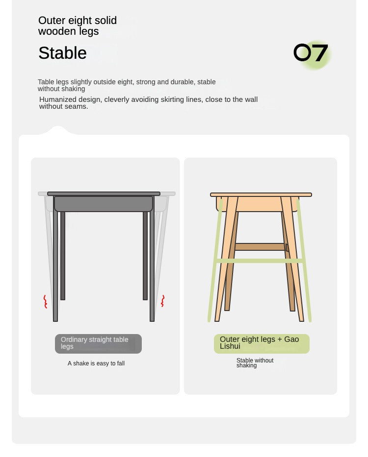 Solid Oak Wood Office Desk - Modern Console Table for Home & Office - Perfect for Workspaces, Living Rooms & Entryways