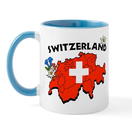 White/Blue Inside - Switzerland Mug