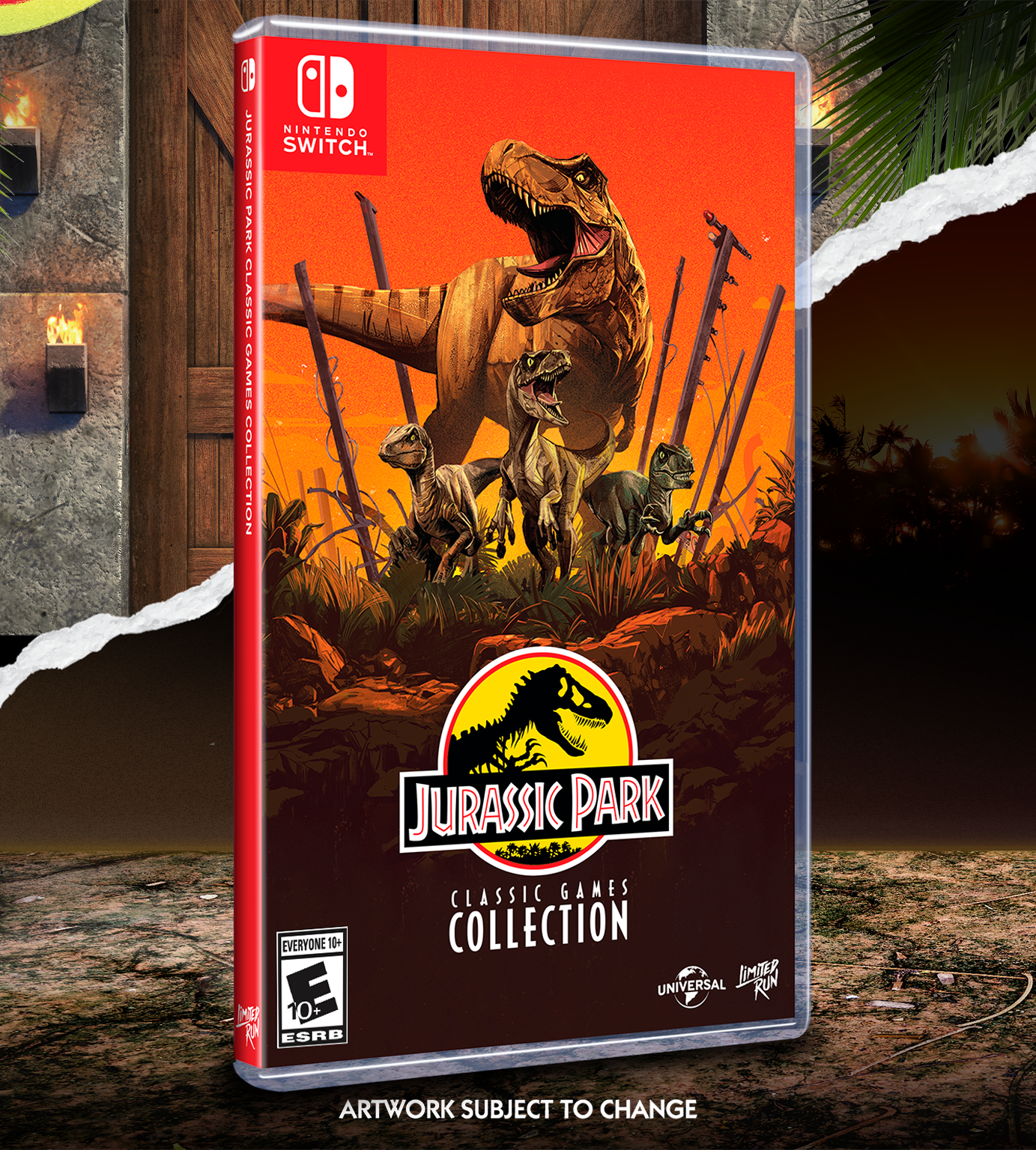 Jurassic Park Classic Games Collection for Nintendo Switch - Retro Gaming Bundle with Multiple Classic Titles - Perfect for Jurassic Park Fans and Retro Gamers at Home or On-the-Go