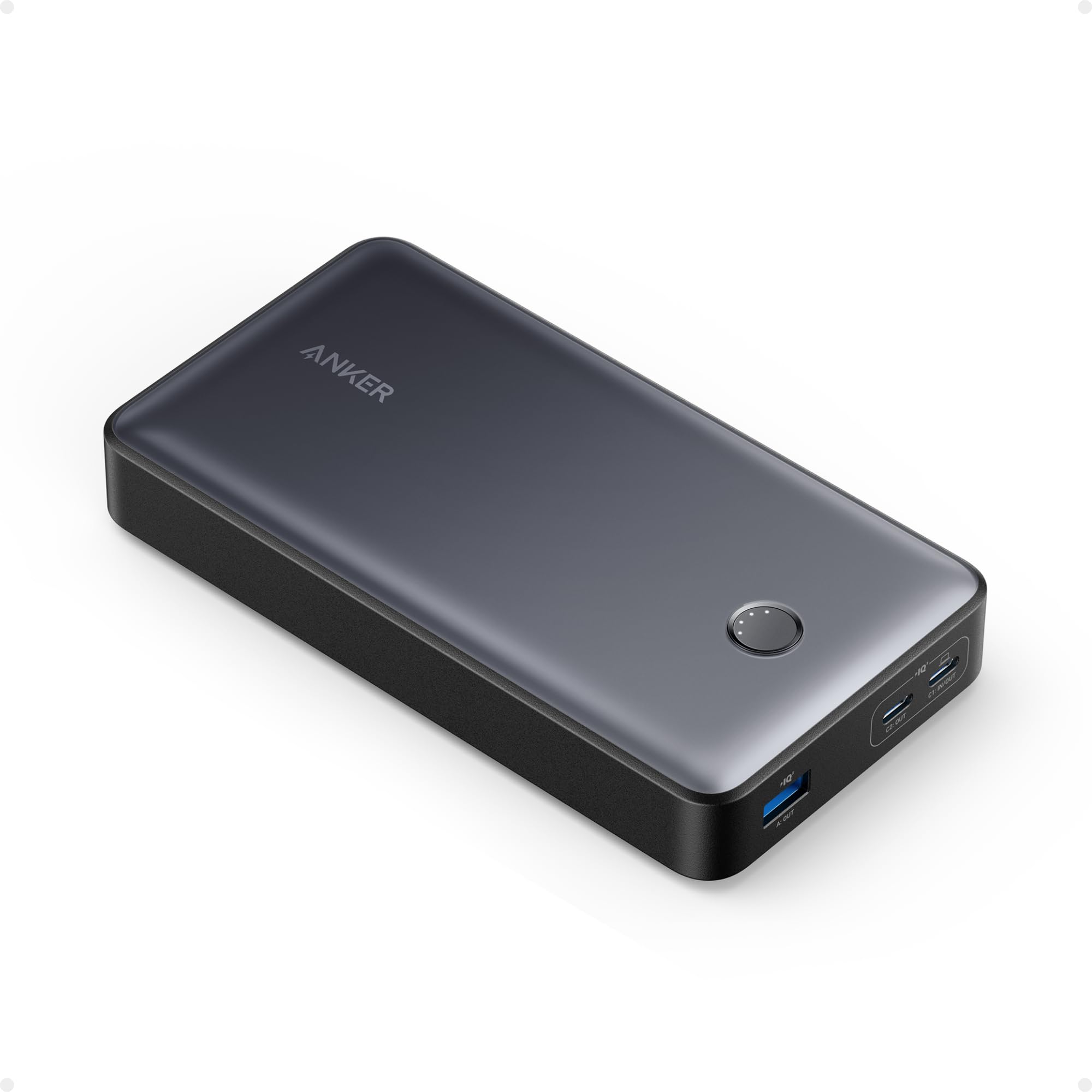 Anker PowerCore 24K 24,000mAh 65W Portable Charger - Fast Charging Power Bank for MacBook, iPad Pro, iPhone 14/15/16, Apple Watch Series 5 - Perfect for Travel, Work & Outdoor Adventures