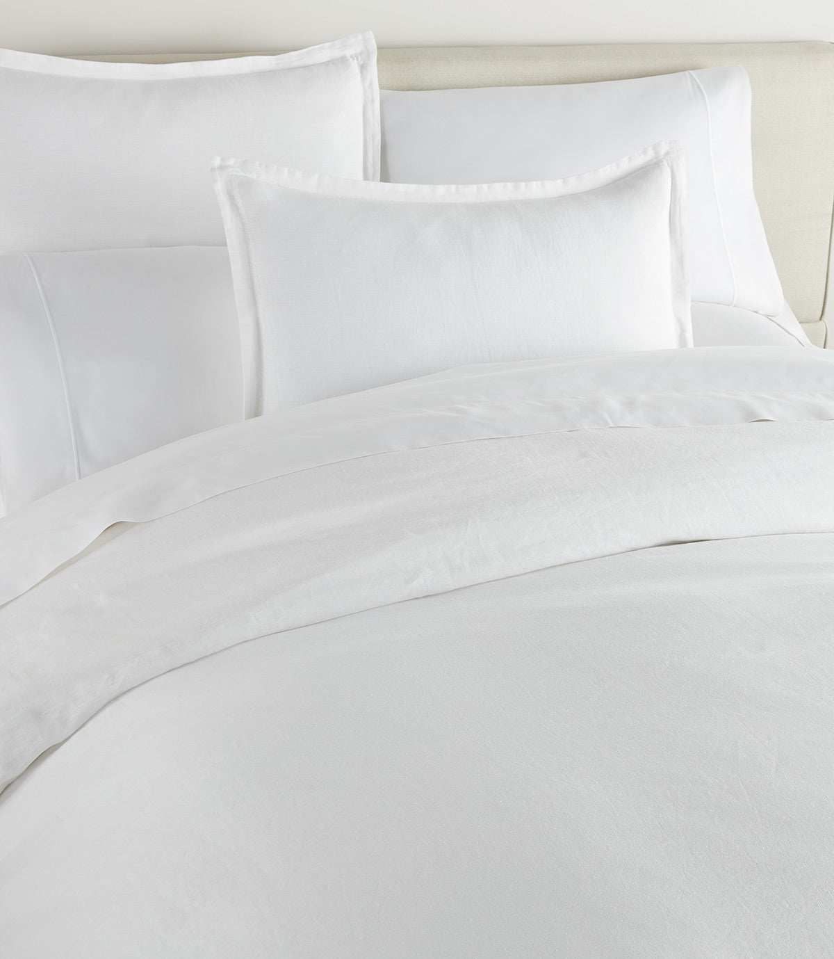 Premium European Washed Linen Sham - Soft & Breathable Bedding Pillow Cover for Home Decor, Guest Room, and Luxury Hotel Use