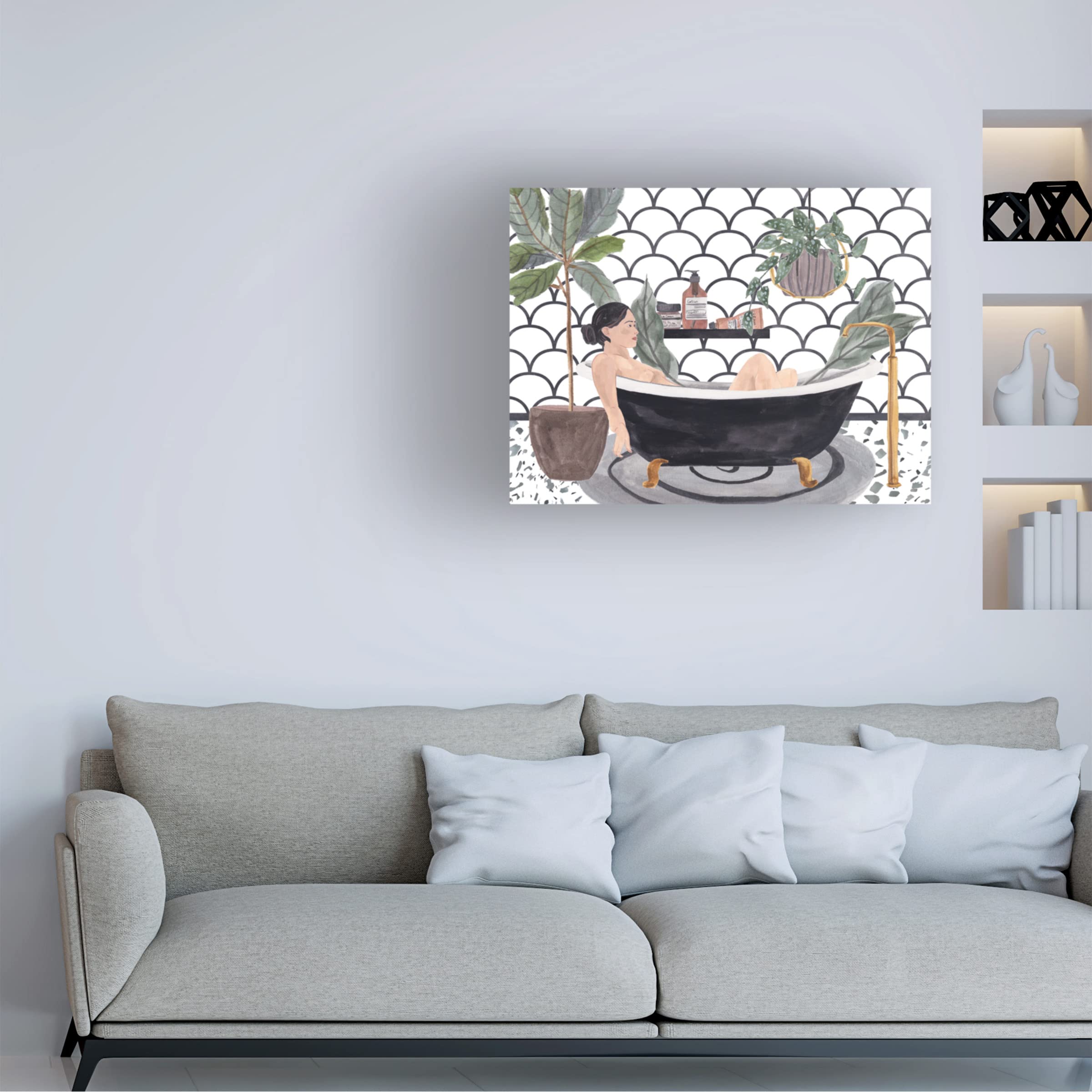 Trademark Fine Art 'Meeting Myself II' Canvas Wall Art Print by Melissa Wang - Modern Home Decor for Living Room, Bedroom & Office