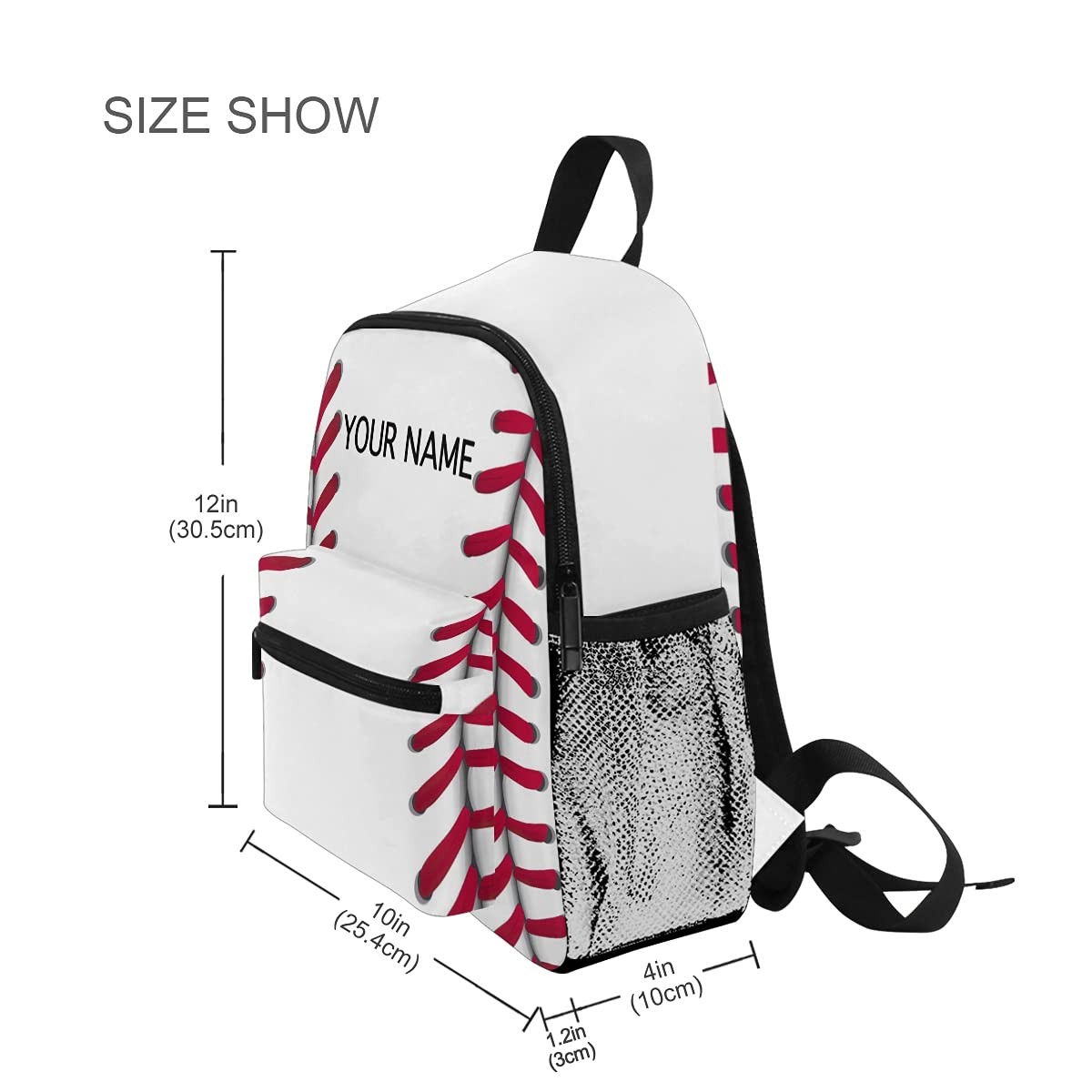 ODAWA Custom Preschool Backpack with Name Embroidery - Personalized Kids Baseball Backpack for School, Daycare & Travel | Durable & Lightweight Toddler Bookbag