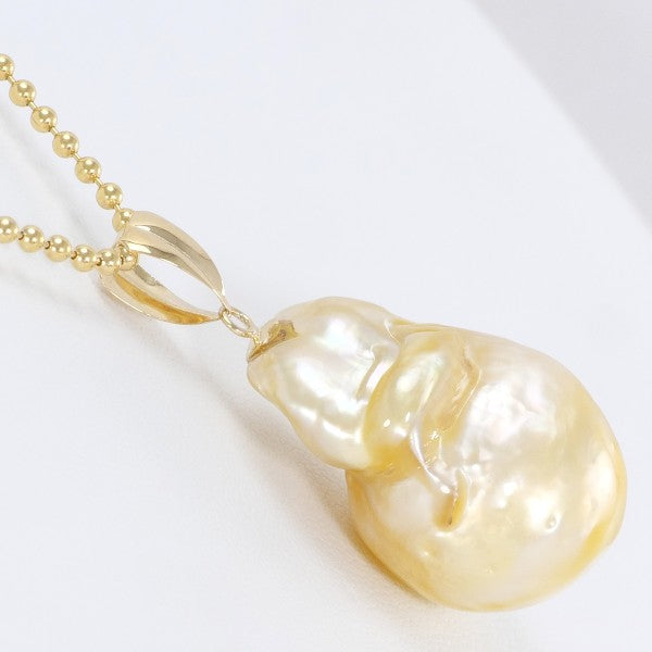 18K Yellow Gold Pearl Necklace for Women - Elegant Cultured Pearl Jewelry Gift for Anniversary, Wedding, Birthday & Special Occasions