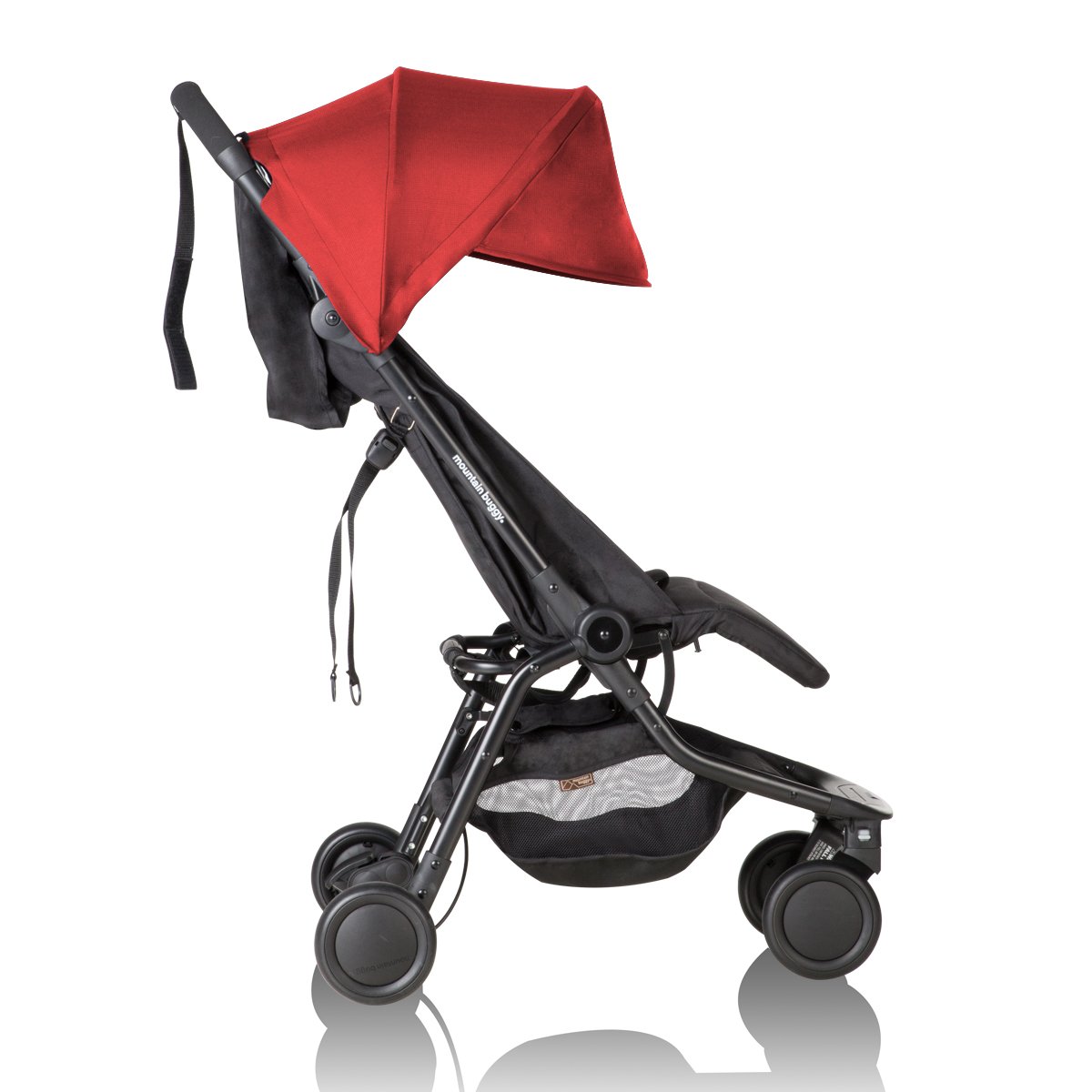 Mountain Buggy Nano Lightweight Compact Travel Stroller - Ruby Red | Perfect for Air Travel, City Walks & Everyday Use with Baby