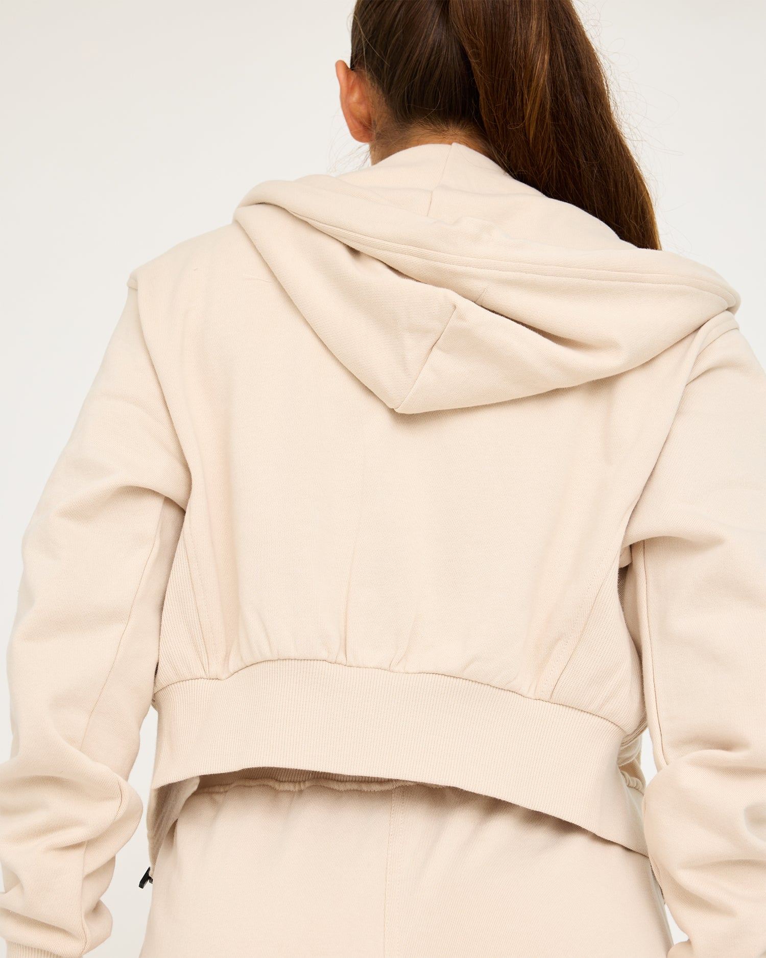Core Classic Cropped Zip Hoodie for Women - Lightweight Fleece Pullover with Front Pockets | Perfect for Gym, Running & Casual Streetwear