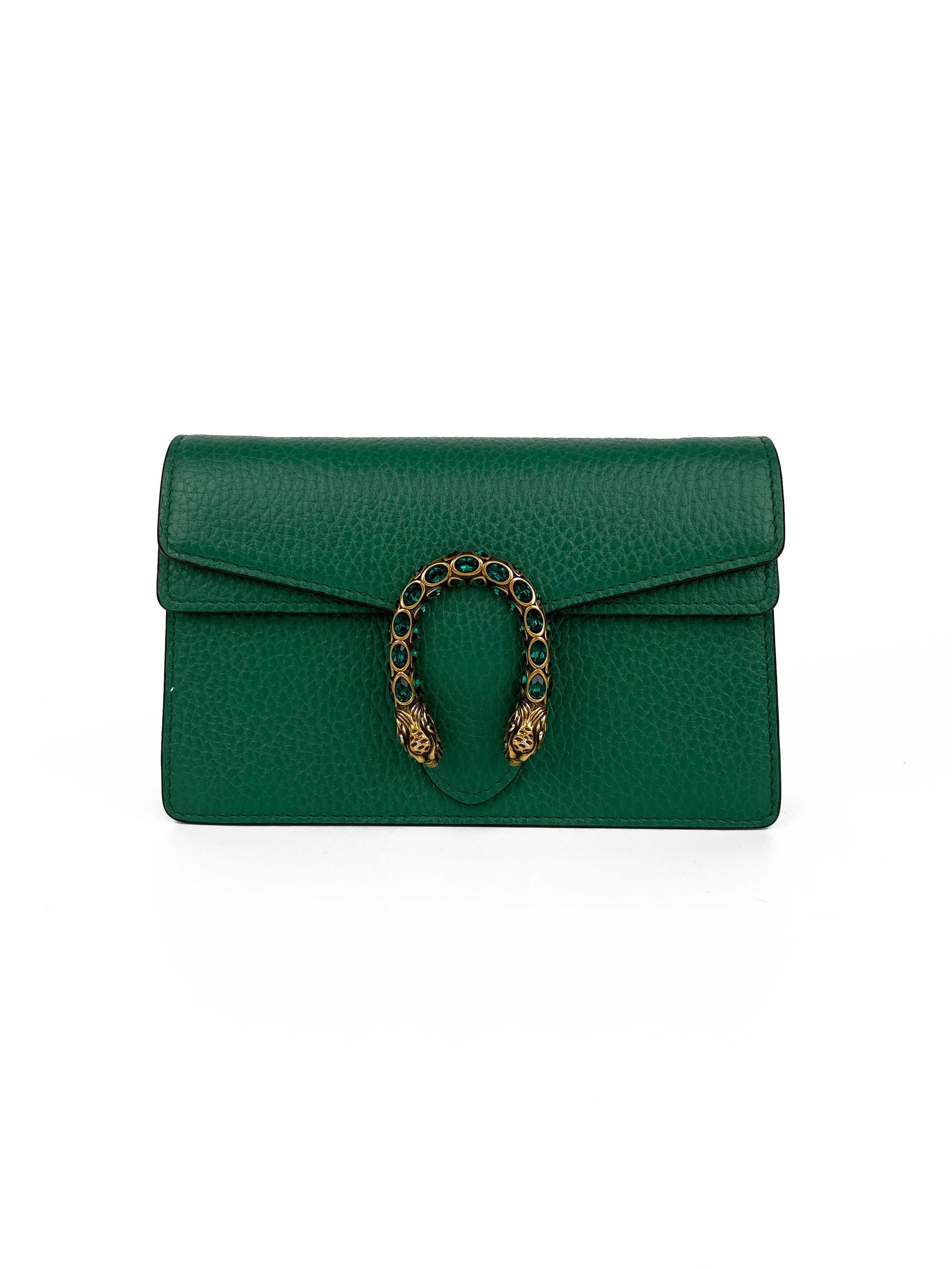 Gucci Green Super Mini Dionysus Bag - Stylish Leather Crossbody Purse for Women | Perfect for Parties, Dates & Everyday Use