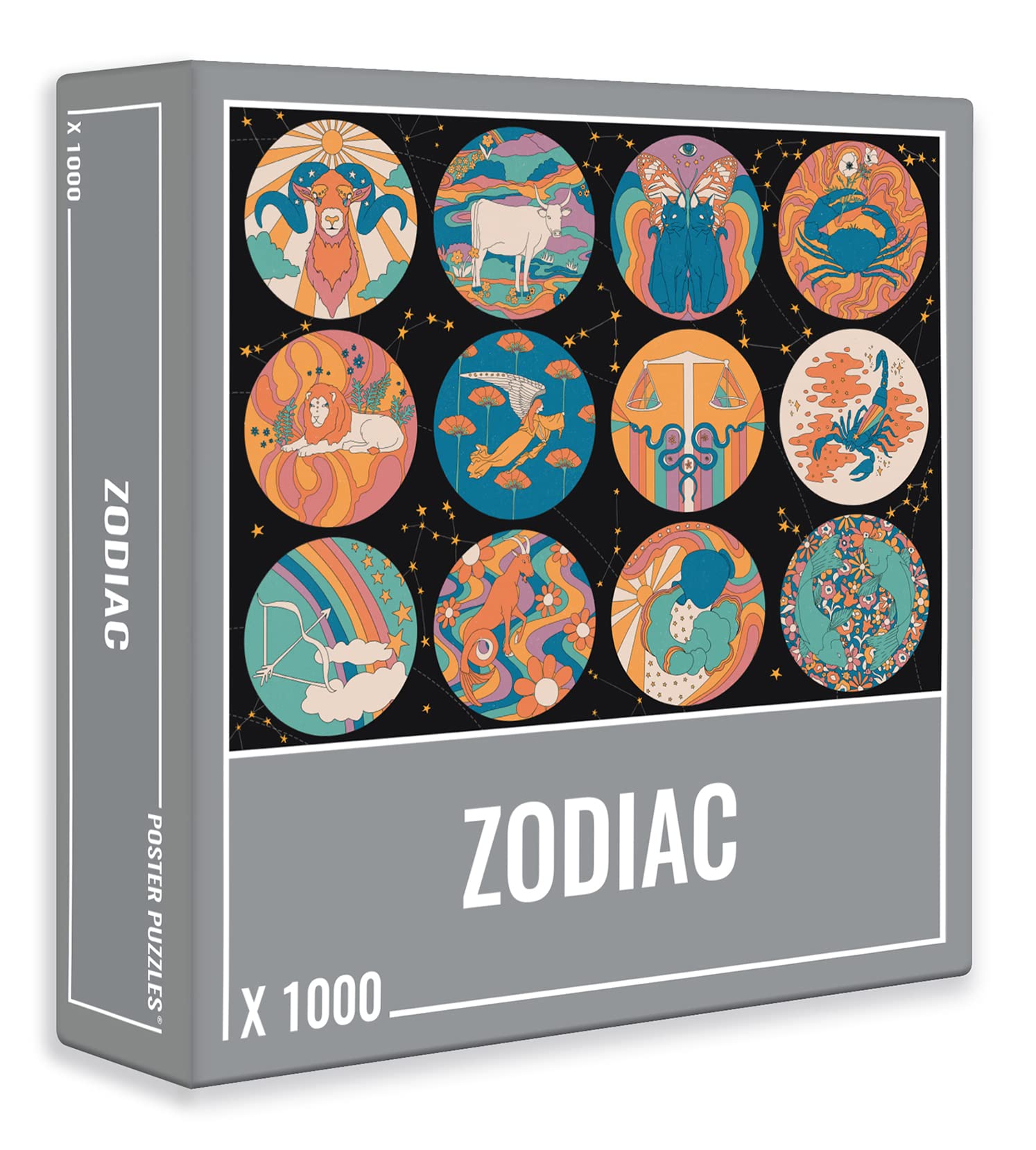 1000 Piece Zodiac Jigsaw Puzzle for Adults - Cloudberries Astrology Puzzle with Modern Horoscope Design, Celestial Star Sign Puzzle for Women & Men | Perfect Gift for Astrology Lovers, Home Decor & Relaxation Activity