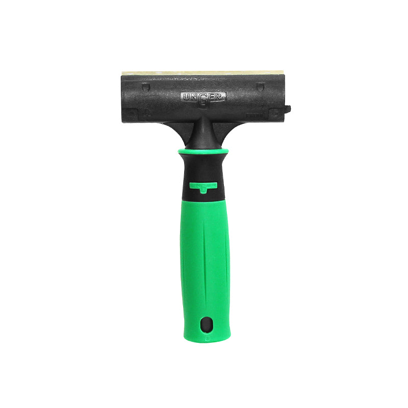 Unger Ergotec 4-Inch/10cm Professional Glass Scraper - Heavy Duty Window Cleaning Tool for Home, Office & Car - Perfect for Removing Stickers, Paint & Hard Water Stains