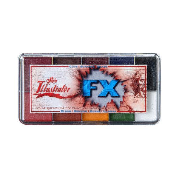 Professional Skin Illustrator FX Palette - High-Quality Makeup Palette for Special Effects & Body Painting - Perfect for Halloween, Cosplay, and Theatrical Makeup