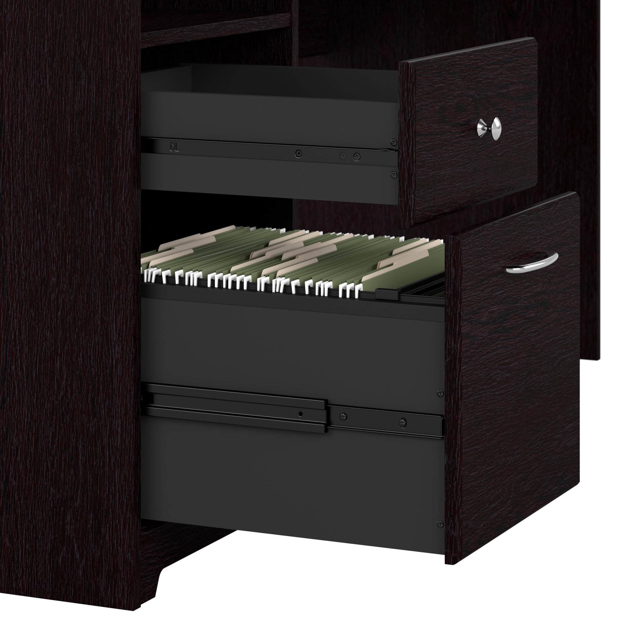Bush Furniture Cabot 72W Computer Desk with Drawers - Espresso Oak Finish, Home Office Desk for Work & Study, Perfect for Small Spaces & Remote Work