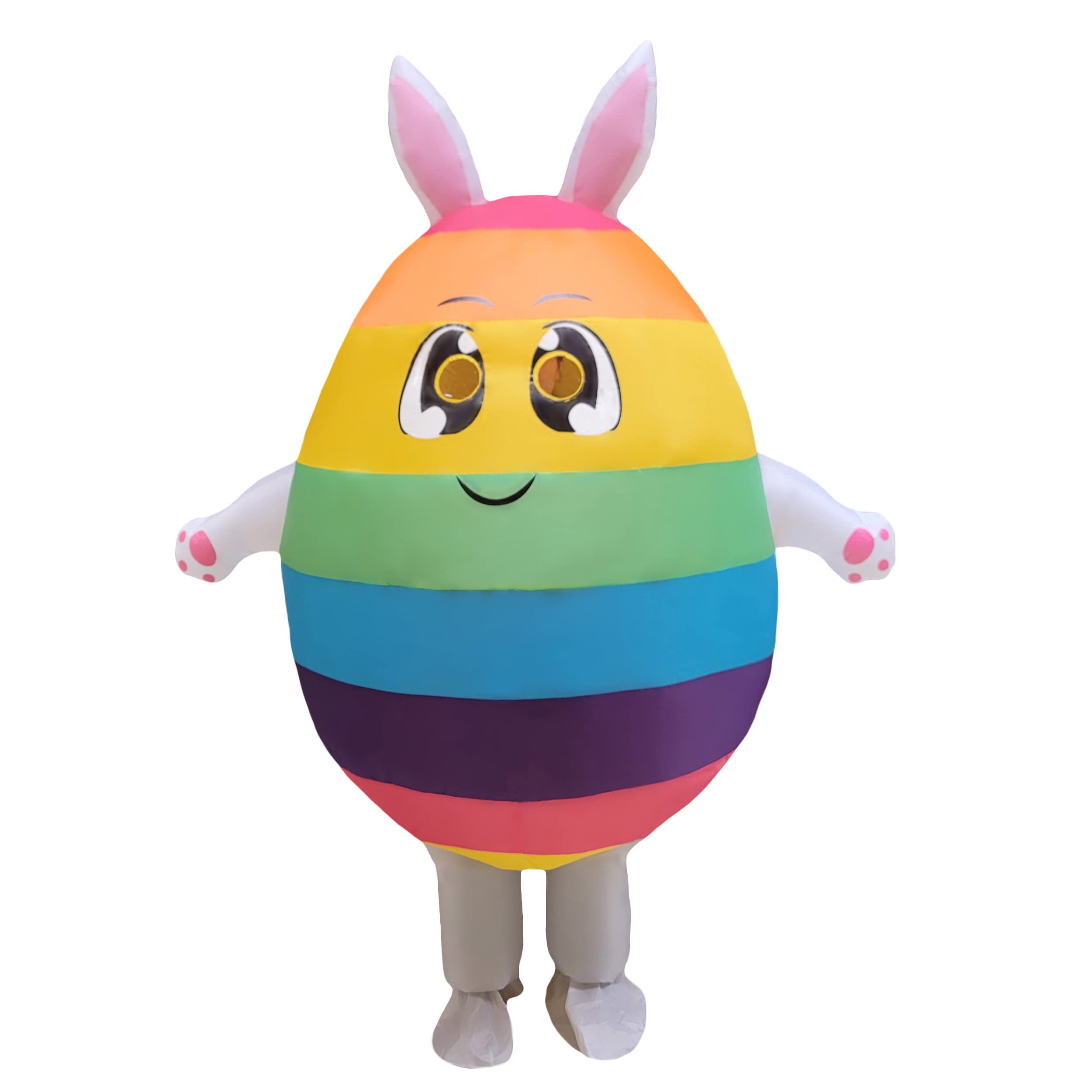 Easter Bunny Inflatable Costume for Adults - Funny Blow-Up Egg Costume for Easter Parades, Parties & Festivals | Perfect for Easter Celebrations, Themed Events & Photo Booths