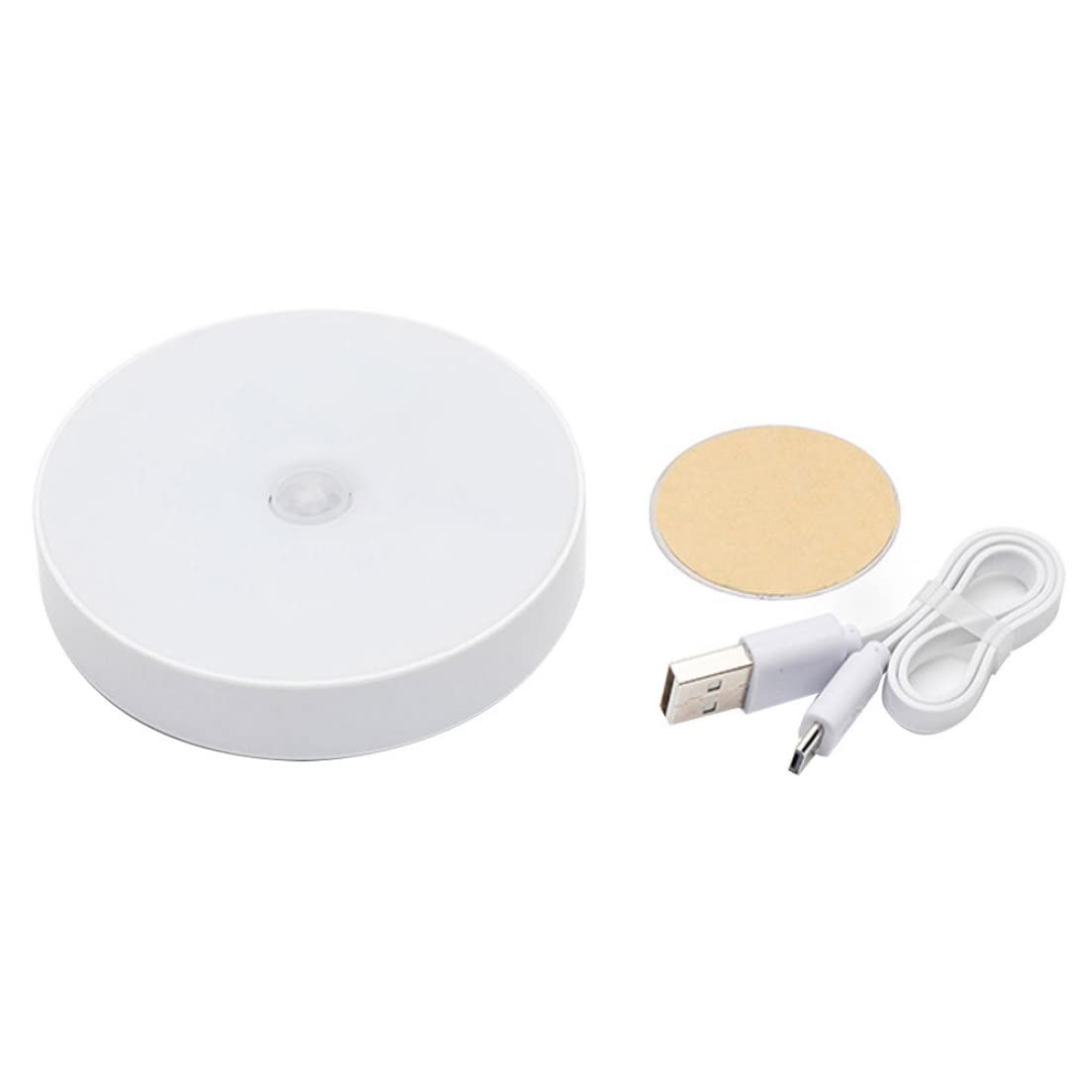 Eioflia LED Motion Sensor Night Light - USB Rechargeable Wall Lamp for Stairs & Hallways, Warm White Body Sensor Light with Auto On/Off - Perfect for Bedrooms, Bathrooms, Closets & Safe Night Navigation