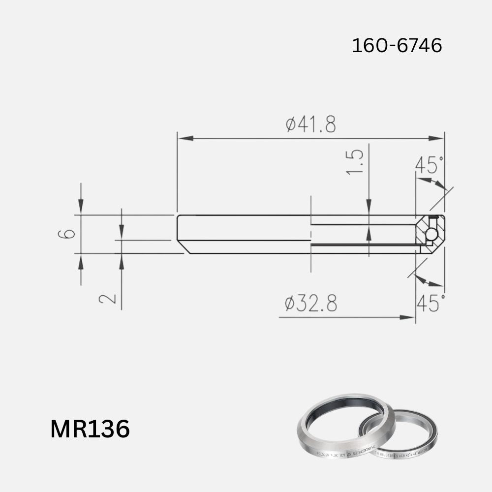 FSA Headset Bearings Giant OD2 - High Performance Bicycle Headset Bearings for Road & Mountain Bikes - Perfect for Cycling Enthusiasts & Professional Riders