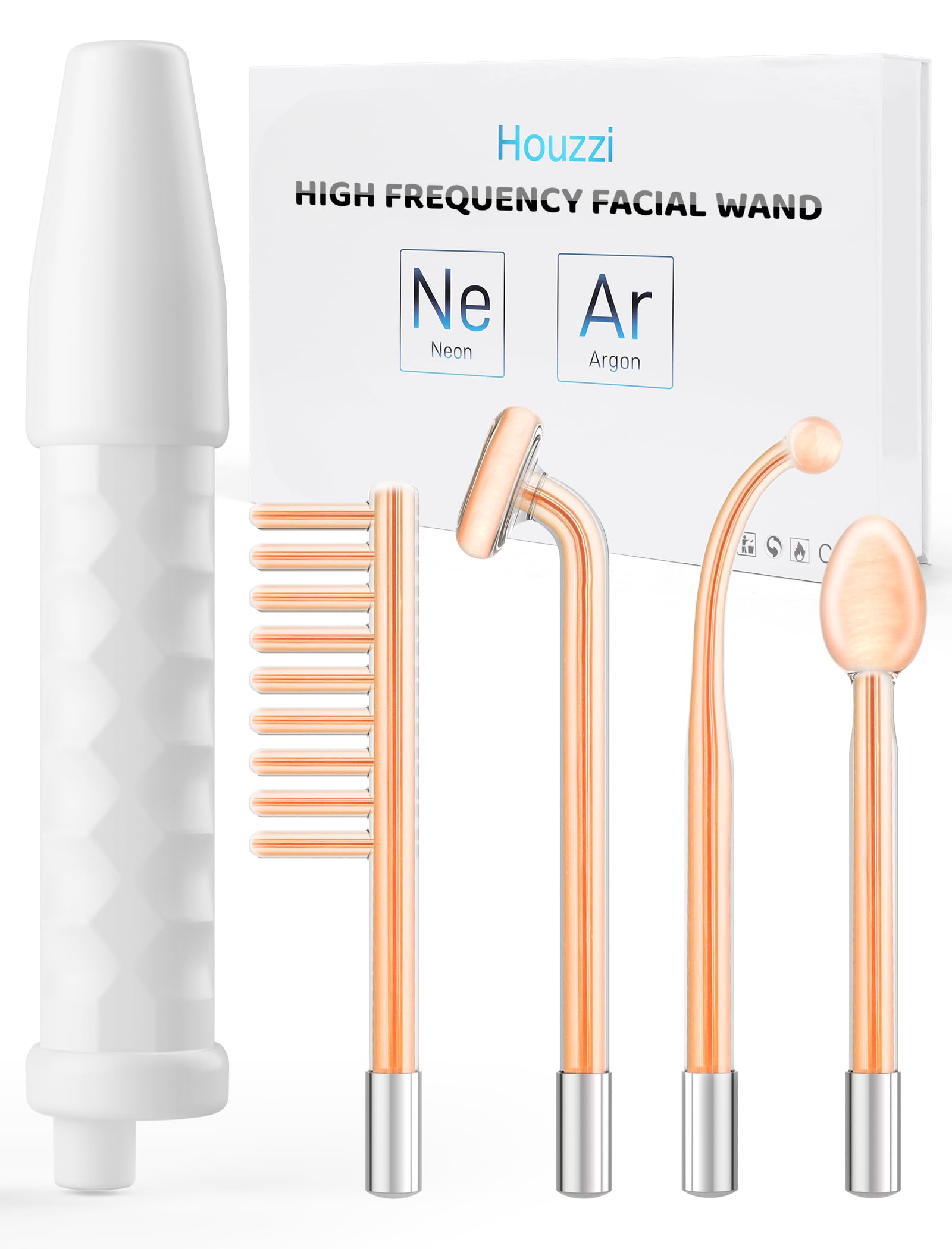 High Frequency Facial Wand - Portable Skincare Device for Acne, Wrinkles & Glowing Skin - Perfect for Home Spa & Professional Use